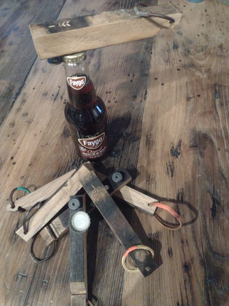 Whiskey Barrel Bottle Openers